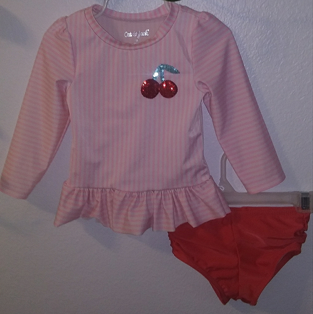 2T Cat and Jack Girl's swimsuit